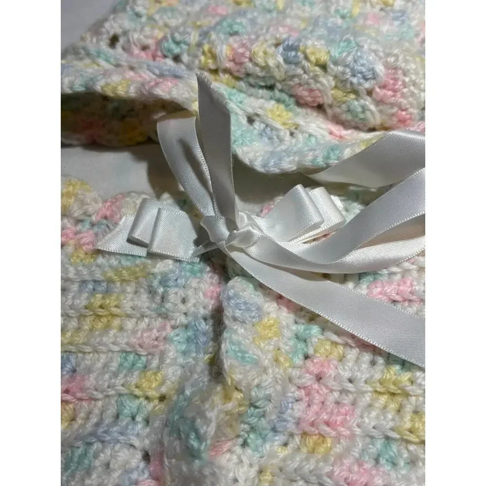 Handmade Crochet Baby Cardigan and Hat Set